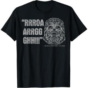 image:imageStar Wars Chewbacca Classic RRROAARRGGGHH Graphic TShirt TShirtBlack
