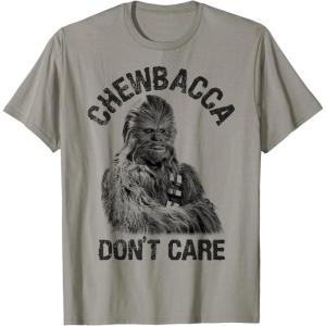 image:imageStar Wars Chewbacca Dont Care Funny Logo TShirtSlate Grey