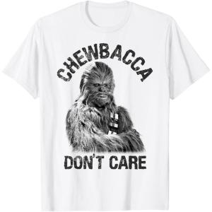 image:imageStar Wars Chewbacca Dont Care Funny Logo TShirtWhite
