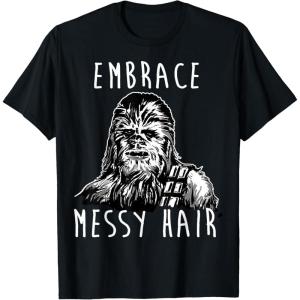 image:imageStar Wars Chewbacca Embrace Messy Hair TShirtBlack