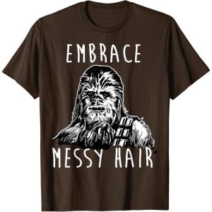 image:imageStar Wars Chewbacca Embrace Messy Hair TShirtBrown