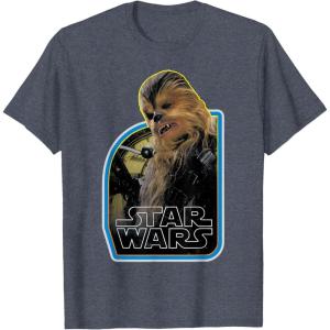 image:imageStar Wars Chewbacca Episode 7 Bowcaster Graphic TShirtHeather Blue
