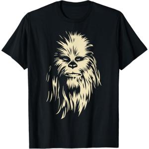 image:imageStar Wars Chewbacca Face Shadow Graphic TShirt TShirtBlack