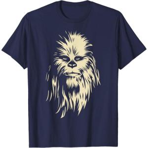 image:imageStar Wars Chewbacca Face Shadow Graphic TShirt TShirtNavy Blue