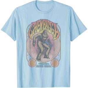 image:imageStar Wars Chewbacca Faithful Wookiee Seventies Poster TShirtBaby Blue