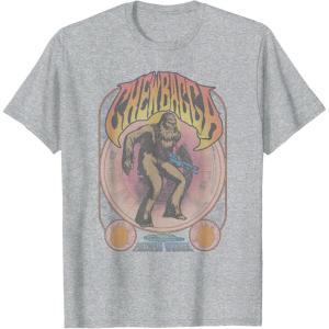 image:imageStar Wars Chewbacca Faithful Wookiee Seventies Poster TShirtHeather Grey