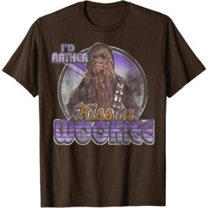 image:imageStar Wars Chewbacca Kiss A Wookiee Graphic TShirtBrown