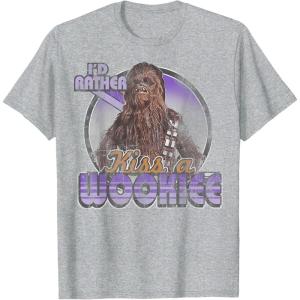 image:imageStar Wars Chewbacca Kiss A Wookiee Graphic TShirtHeather Grey