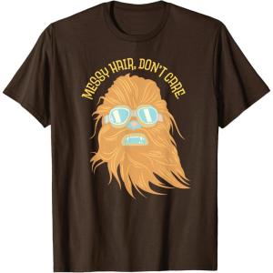 image:imageStar Wars Chewbacca Messy Hair Dont Care TShirtBrown