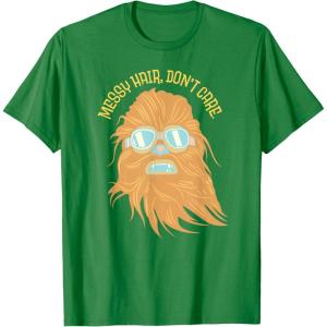 image:imageStar Wars Chewbacca Messy Hair Dont Care TShirtKelly Green