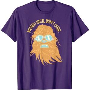 image:imageStar Wars Chewbacca Messy Hair Dont Care TShirtPurple