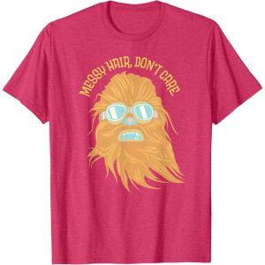 image:imageStar Wars Chewbacca Messy Hair Dont Care TShirtRed Heather