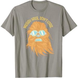 image:imageStar Wars Chewbacca Messy Hair Dont Care TShirtSlate Grey