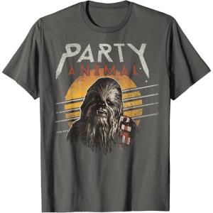 image:imageStar Wars Chewbacca Party Animal TShirtAsphalt Grey