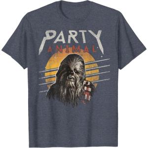 image:imageStar Wars Chewbacca Party Animal TShirtHeather Blue