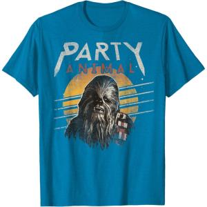image:imageStar Wars Chewbacca Party Animal TShirtSapphire Blue