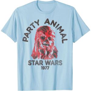 image:imageStar Wars Chewbacca Party Animal red Hue Portrait TShirtBaby Blue