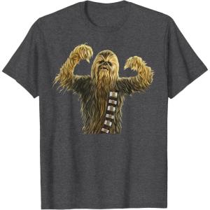 image:imageStar Wars Chewbacca Pose TShirtDark Heather Grey