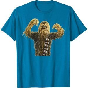 image:imageStar Wars Chewbacca Pose TShirtSapphire Blue