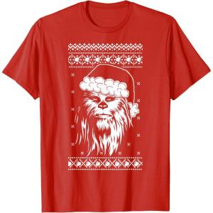 image:imageStar Wars Chewbacca Ugly Christmas Sweater Santa TShirt TShirtRed