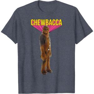 image:imageStar Wars Chewbacca Wookiee 3D Classic Graphic TShirt TShirtHeather Blue