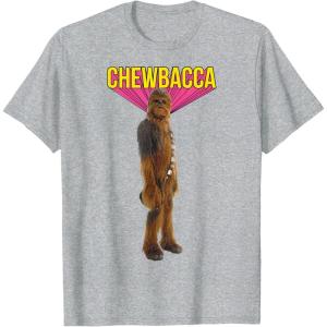 image:imageStar Wars Chewbacca Wookiee 3D Classic Graphic TShirt TShirtHeather Grey