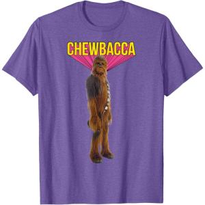 image:imageStar Wars Chewbacca Wookiee 3D Classic Graphic TShirt TShirtPurple Heather
