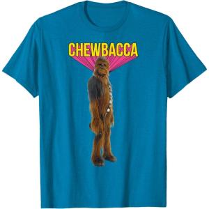 image:imageStar Wars Chewbacca Wookiee 3D Classic Graphic TShirt TShirtSapphire Blue