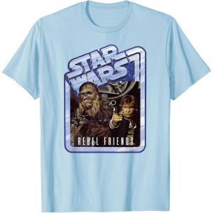 image:imageStar Wars Chewbacca and Han Solo Rebel Friends TShirtBaby Blue