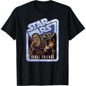 image:imageStar Wars Chewbacca and Han Solo Rebel Friends TShirtBlack