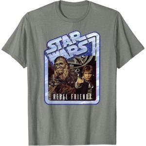 image:imageStar Wars Chewbacca and Han Solo Rebel Friends TShirtOlive Heather