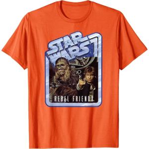 image:imageStar Wars Chewbacca and Han Solo Rebel Friends TShirtOrange