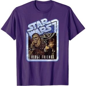 image:imageStar Wars Chewbacca and Han Solo Rebel Friends TShirtPurple