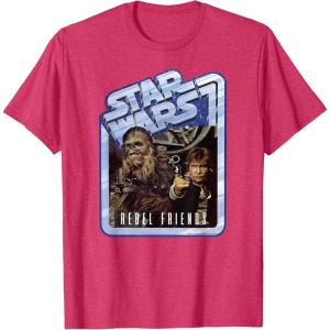 image:imageStar Wars Chewbacca and Han Solo Rebel Friends TShirtRed Heather