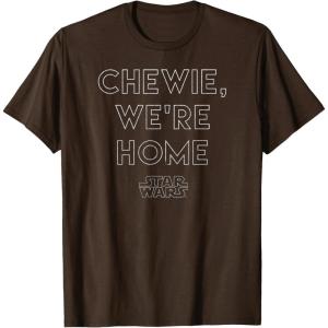 image:imageStar Wars Chewie Were Home Episode 7 Graphic TShirt TShirtBrown