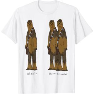 image:imageStar Wars Chewie amp Extra Chewie TShirtWhite