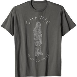 image:imageStar Wars Co Pilot Chewie TShirtAsphalt Grey