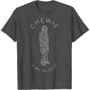 image:imageStar Wars Co Pilot Chewie TShirtDark Heather Grey