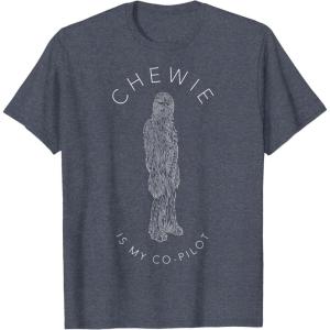 image:imageStar Wars Co Pilot Chewie TShirtHeather Blue