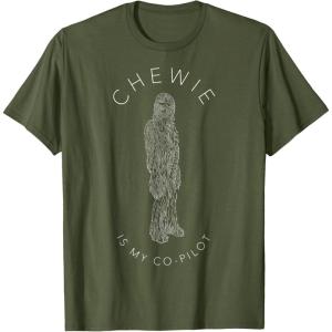 image:imageStar Wars Co Pilot Chewie TShirtOlive Green