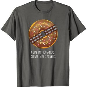 image:imageStar Wars Donut Chewie With Sprinkles TShirtAsphalt Grey