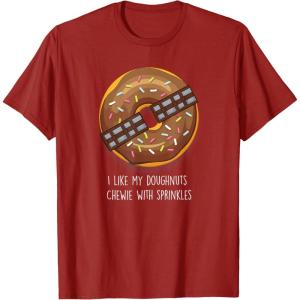 image:imageStar Wars Donut Chewie With Sprinkles TShirtCranberry Red