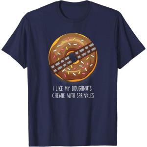 image:imageStar Wars Donut Chewie With Sprinkles TShirtNavy Blue