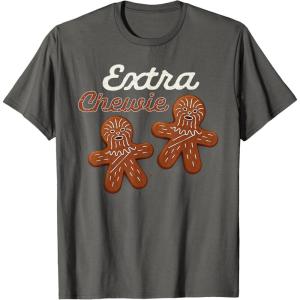 image:imageStar Wars Extra Chewie Chewbacca Gingerbread Funny Holiday TShirtAsphalt Grey