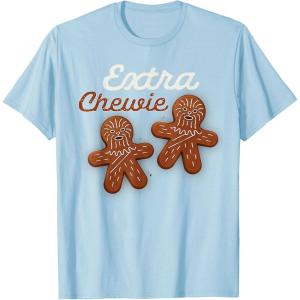 image:imageStar Wars Extra Chewie Chewbacca Gingerbread Funny Holiday TShirtBaby Blue