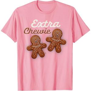 image:imageStar Wars Extra Chewie Chewbacca Gingerbread Funny Holiday TShirtPink