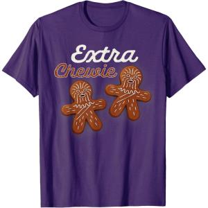 image:imageStar Wars Extra Chewie Chewbacca Gingerbread Funny Holiday TShirtPurple