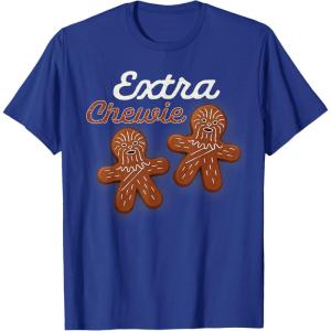 image:imageStar Wars Extra Chewie Chewbacca Gingerbread Funny Holiday TShirtRoyal Blue