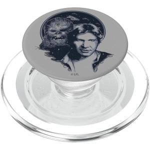 image:imageStar Wars Han Solo And Chewbacca Sketch Portrait PopSockets MagSafe PopGrip for iPhoneMagSafe