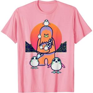 image:imageStar Wars Kawaii Porgs and Chewbacca TShirtPink
